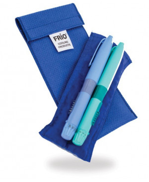 Pochette isotherme pour stylos insuline pour diabétique. Trousse réfrigérante qui conserve les médicaments pour allergies.